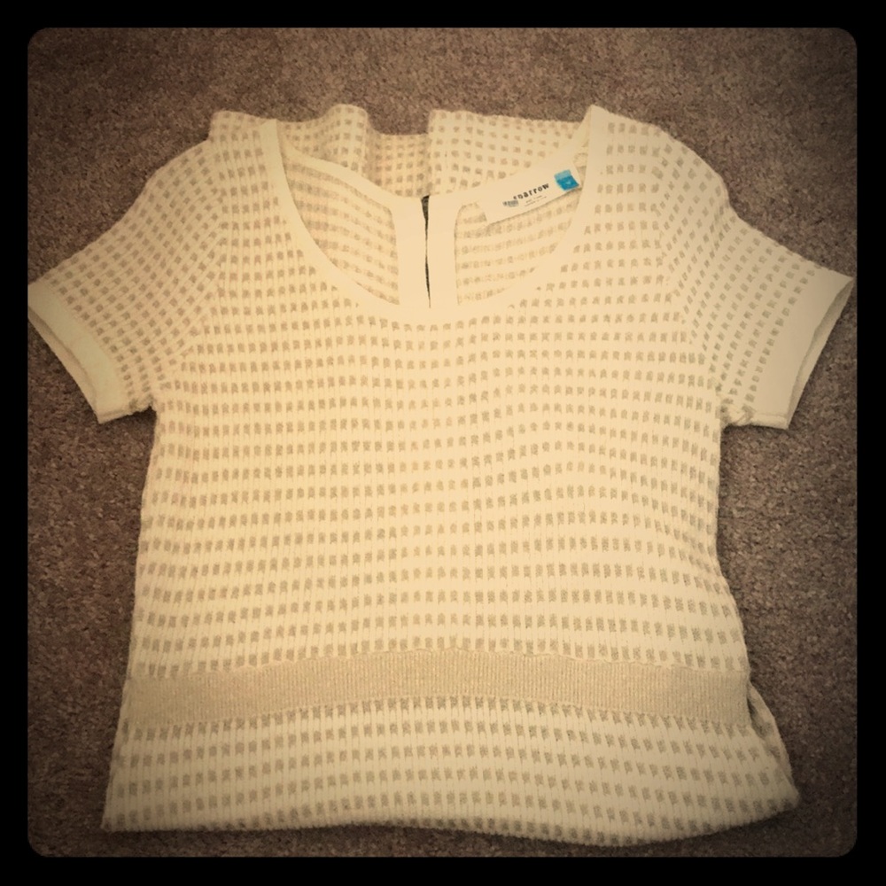 Anthropologie cream sweater dress